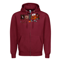 Burgundy Halloween Nurse Zipper Hoodie - RanaPortraitStore