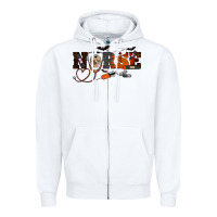 White Halloween Nurse Zipper Hoodie - RanaPortraitStore