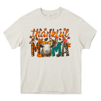 Cream thankful mama sheep Heavy Core Tee - RacoonDesign