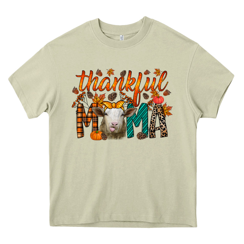 Thankful Mama Sheep Heavy Core Tee by RacoonDesign | Teevron