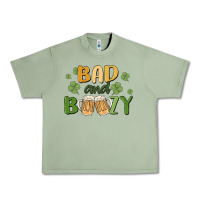 Oil Green bad and boozy Urban Heavy Tee - MaliasSmallBusiness