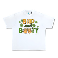 White bad and boozy Urban Heavy Tee - MaliasSmallBusiness