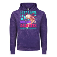 Cloud Purple just a girl who loves axolotls Vintage Hoodie - Jasminsmagicworld