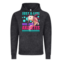 Vintage Black just a girl who loves axolotls Vintage Hoodie - Jasminsmagicworld