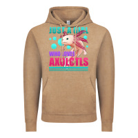 Vintage Coffee just a girl who loves axolotls Vintage Hoodie - Jasminsmagicworld