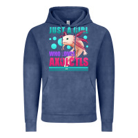 Vintage Denim just a girl who loves axolotls Vintage Hoodie - Jasminsmagicworld