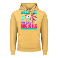 Just A Girl Who Loves Axolotls Vintage Hoodie | Teevron