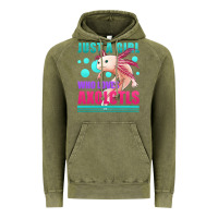 Vintage Olive just a girl who loves axolotls Vintage Hoodie - Jasminsmagicworld