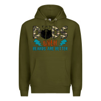 Army Green dads with beards are better Premium Hoodie - JahusDesignShop