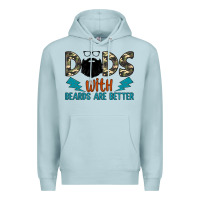 Blue Mist dads with beards are better Premium Hoodie - JahusDesignShop