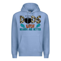 Colony Blue dads with beards are better Premium Hoodie - JahusDesignShop