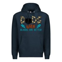 Navy dads with beards are better Premium Hoodie - JahusDesignShop