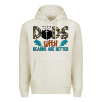 Oatmeal Heather dads with beards are better Premium Hoodie - JahusDesignShop