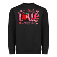 Black teach love inspire valentines day Heavyweight Sweatshirt - MaliasSmallBusiness