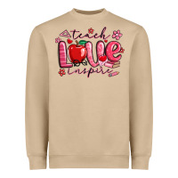Mushroom teach love inspire valentines day Heavyweight Sweatshirt - MaliasSmallBusiness