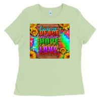 Matcha kindness peace inclusion hope equality love diversity Ladies Tee - HRA Design Shop