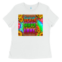 White kindness peace inclusion hope equality love diversity Ladies Tee - HRA Design Shop