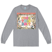 Heather Grey fuck this shit Long Sleeve Tee - MaliasSmallBusiness