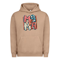 Pigment Burro 4th of July mama with lightning bolt Urban Hoodie - FaDigitalArtStudio