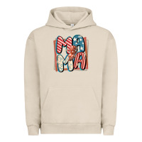Pigment French Oak 4th of July mama with lightning bolt Urban Hoodie - FaDigitalArtStudio