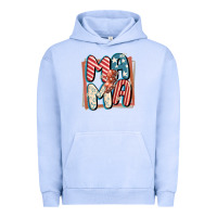 Pigment Grape Ice 4th of July mama with lightning bolt Urban Hoodie - FaDigitalArtStudio