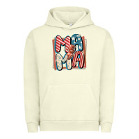 Pigment Pistachio 4th of July mama with lightning bolt Urban Hoodie - FaDigitalArtStudio