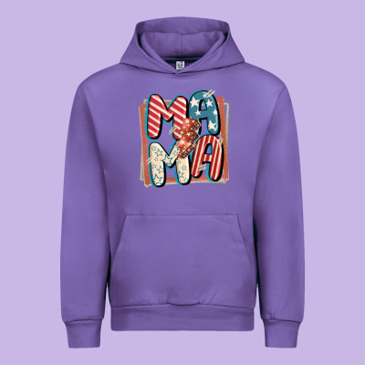 4th Of July Mama With Lightning Bolt Urban Hoodie Designed By Fadigitalartstudio