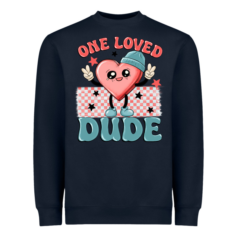 One Loved Dude Heavyweight Sweatshirt by MaliasSmallBusiness | Teevron