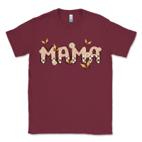 Burgundy retro mama Classic Tee - MaliasSmallBusiness