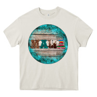 Cream western turquoises mama ornament Heavy Core Tee - BarkalooDesign