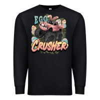 Black Egg crusher Easter truck Easter Day Premium Sweatshirt - HowdyJamesFarm