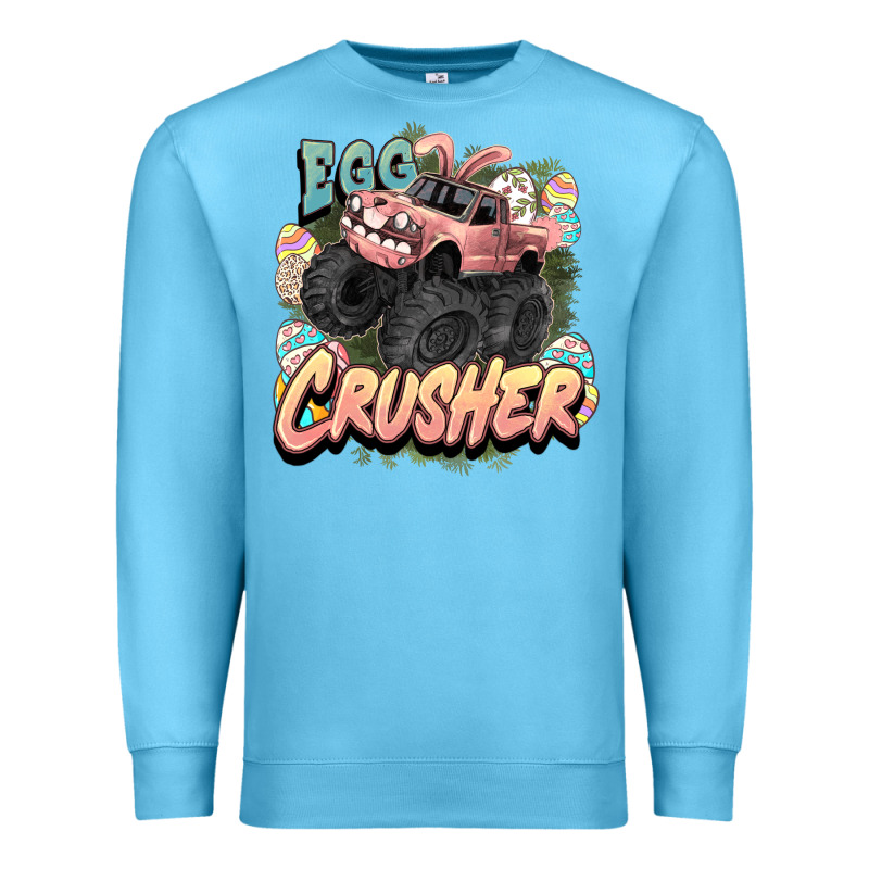 Egg Crusher Easter Truck Easter Day Premium Sweatshirt by HowdyJamesFarm | Teevron