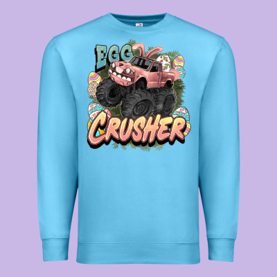Egg Crusher Easter Truck Easter Day Premium Sweatshirt Designed By Howdyjamesfarm