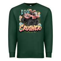 Sports Green Egg crusher Easter truck Easter Day Premium Sweatshirt - HowdyJamesFarm