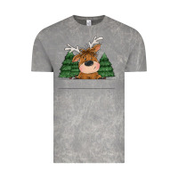 Cloud Rock Personalized Christmas deer Vintage Tee - MaliasSmallBusiness