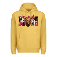 Antique Gold Western Highland Cow mom Premium Hoodie - HowdyJamesFarm