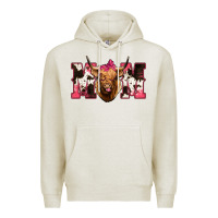 Oatmeal Heather Western Highland Cow mom Premium Hoodie - HowdyJamesFarm