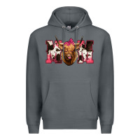 Rock Western Highland Cow mom Premium Hoodie - HowdyJamesFarm