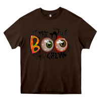 Chocolate Brown the boo crew Heavy Core Tee - RacoonDesign