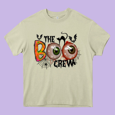 The Boo Crew Heavy Core Tee Designed By Racoondesign
