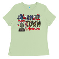 Matcha small town america Ladies Tee - CowhideDigitalArt