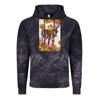 Cloud Black Western Cute Baby Deer Fawn Vintage Hoodie - LillyAllenDesigns