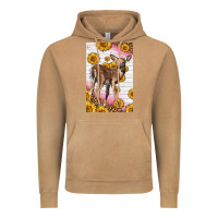 Vintage Camel Western Cute Baby Deer Fawn Vintage Hoodie - LillyAllenDesigns
