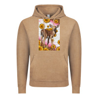 Vintage Coffee Western Cute Baby Deer Fawn Vintage Hoodie - LillyAllenDesigns