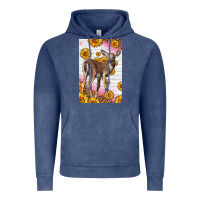 Vintage Denim Western Cute Baby Deer Fawn Vintage Hoodie - LillyAllenDesigns