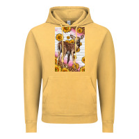 Vintage Mustard Western Cute Baby Deer Fawn Vintage Hoodie - LillyAllenDesigns