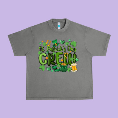 St.patrick's Day Crew Urban Heavy Tee Designed By Maliassmallbusiness