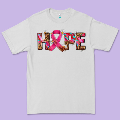 Hope And Cancer Ribbon Premium Tee Designed By Adodesignshop