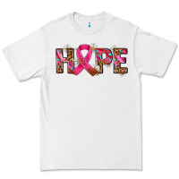 White hope and cancer ribbon Premium Tee - AdoDesignShop