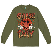 Army Green game day Long Sleeve Tee - MaliasSmallBusiness
